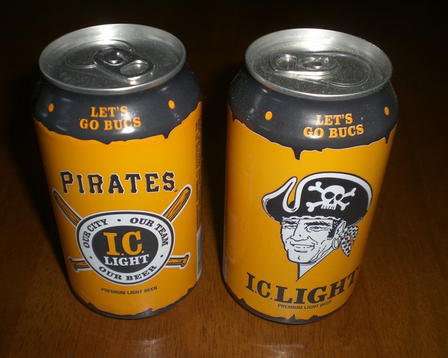 2015 PITTSBURGH PIRATES IRON CITY IC LIGHT BEER GOLD CAN BO LET'S