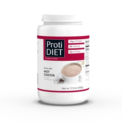 ProtiDIET High Protein Hot Cocoa Mix - 1.1 Pound (Pack of 1), (Jar)