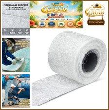 Fiberglass Chopped Strand Mat 4" x 15 Yards 1.5 oz White Roll Resin