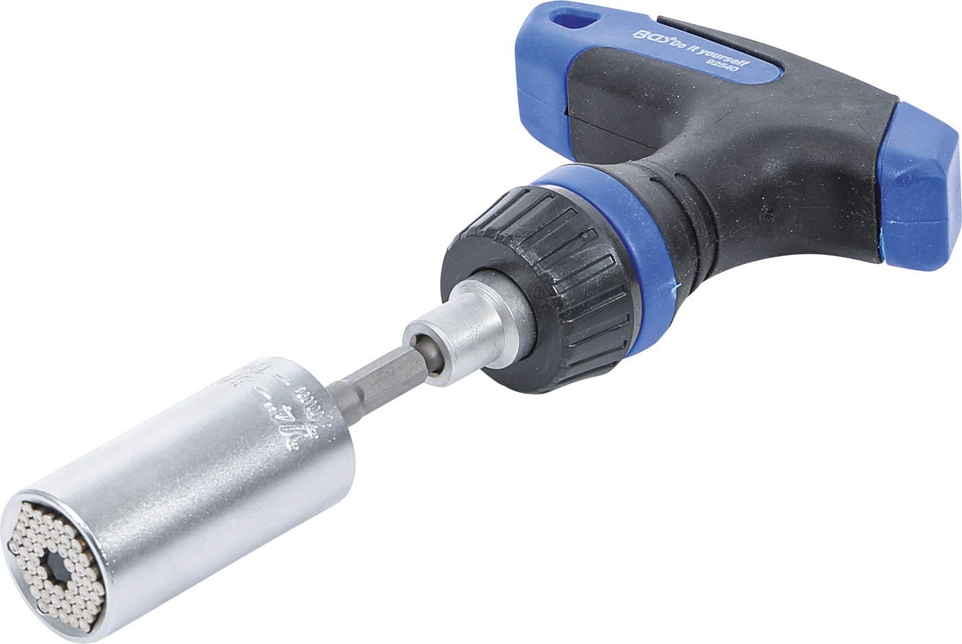 Kit Universale BGS 92540: Bussola 7-19mm e Manopola a T Reversibile