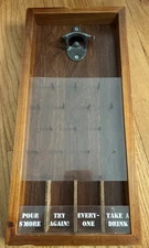 Wooden Drinking Wall Hanging Shot Party Fun Game Man Cave Bar Bottle Opener