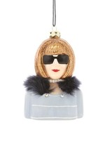 Cody Foster Co Anna Wintour Hanging Glass Ornament
