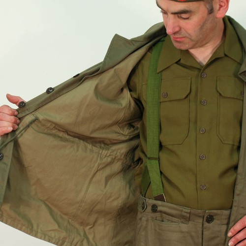 Replica M1943 US WW2 M43 Jacke von Kay Canvas AL083 - Bild 3 von 4