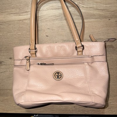 GIANINI BERNINI PEBBLE LEATHER MAUVE DESIGNER HANDBAG