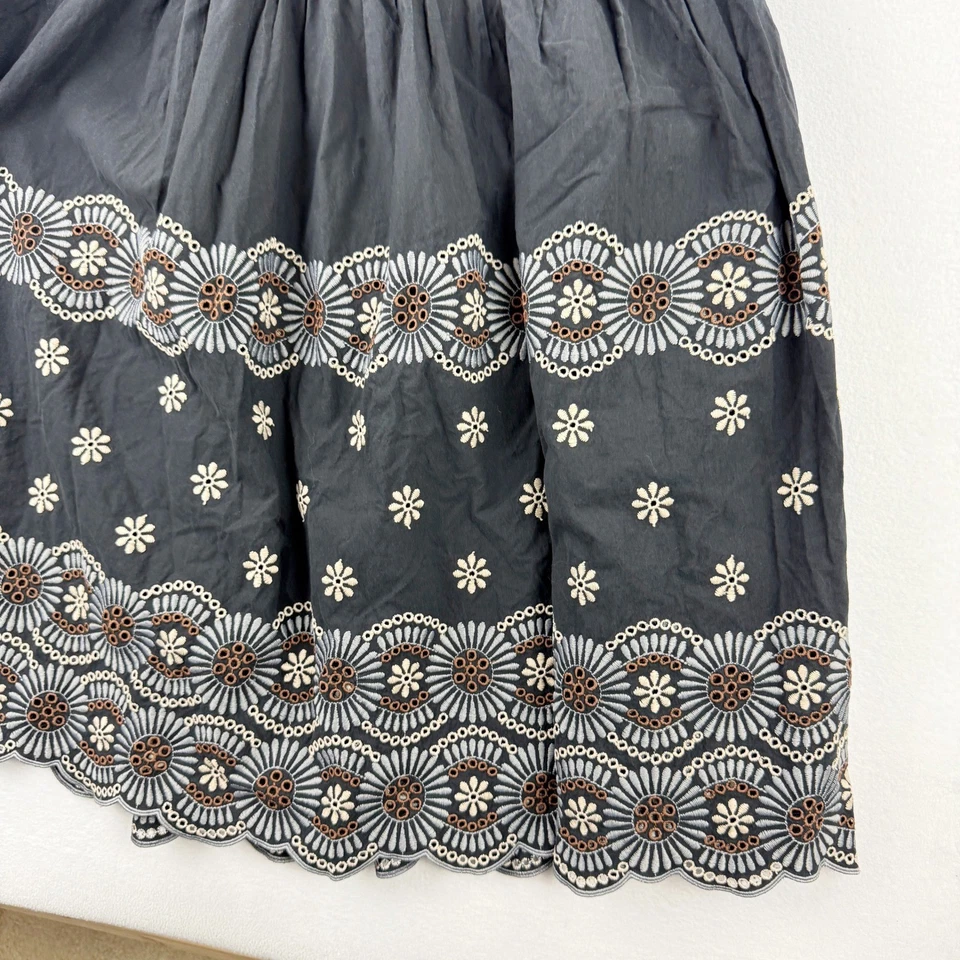 Vestido VANESSA BRUNO Alais Bordado Flores Ojales Talla 38/4 Mujer RTR Foto 2 de 4