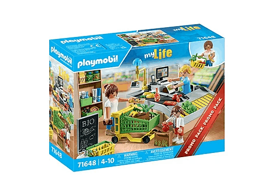 Playmobil My Life 71648 Bio Supermarket Full Set 65 Pcs - New Sealed - Image 2