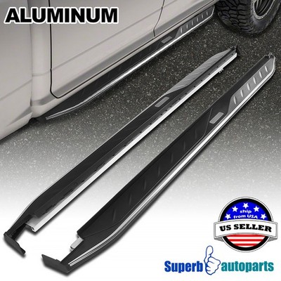 Fits 2019-2025 Toyota RAV4 Aluminum ABS Side Step Bar Nerf Running Board Pair