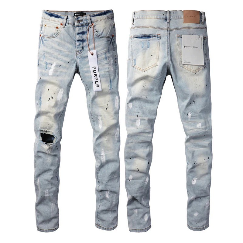 Purple Brand Jeans #9006 - Destroyed Wash, Slim Baggy Fit