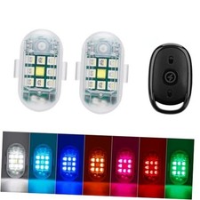 2-Pack Wireless Remote Control Anti-Collision Led Strobe Lights USB 2 Pieces