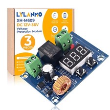 3 PCS DC Voltage Protection Digital Low Disconnecting Switch Module 1236V