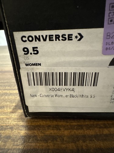 Scarpe Converse Donna 9.5 Chuck Taylor All Star Shoreline Sneakers Nero 537081F - Foto 10 di 10
