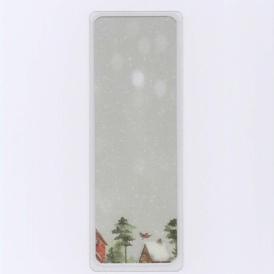 Snowy Winter Aesthetic Bookmark For Books, Christmas Gift For Bookworms, 2x6''