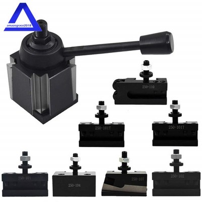 Wedge Tool Post Set AXA 250-111 Swing Dia 12'' Plus 2 Extra Tool Holder New
