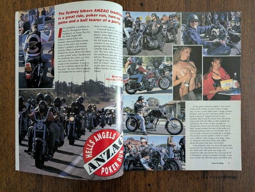 Vintage Live To Ride - Nov 1996 Vol 9 Issue 11. Hells Angels Poker Run. - Picture 3 of 9