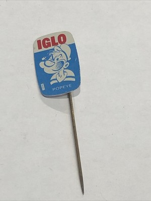 Vintage Iglo Holländisch Tiefkühlkost Popeye Werbung Stick Pin Sammlerstück