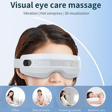 Rechargeable Electric Eye Massager Air Pressure Eye Mask Heated bluetooth Music