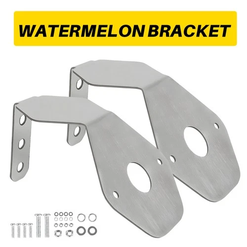 2Pcs Watermelon Led Light Under Frame Bracket ONLY,304 Stainless steel Mount