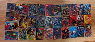Vintage Marvel Trading Cards Lot of 32 X-Men Spider-Man Avengers 94 Flair Fleer 