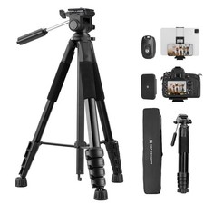 K F Concept Camera Tripod, 75" Lightweight Portable Travel Outdoor DSLR Tripods