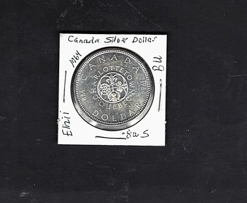 1964 canada Silver Dollar .800 BU