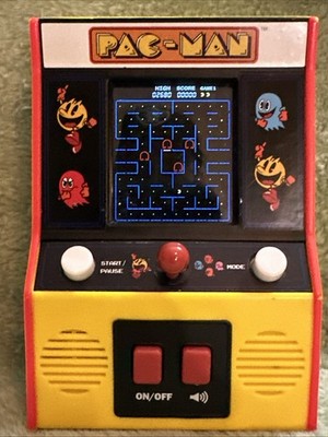 Basic Fun Pac-Man Arcade Classics Mini Handheld Game Tested Plays Well!   #E1