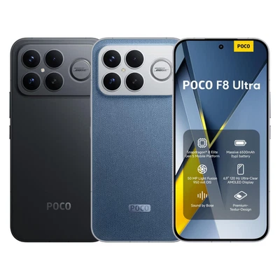 Xiaomi POCO F8 Ultra 5G - Dual SIM (Unlocked) - UK Version - NEW & SEALED