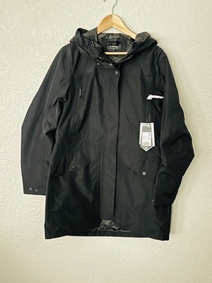 EVEREST Jacket 42 (M-L) W Function Black Parka Coat Hooded Waterproof NEW