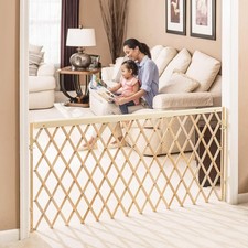 Wood Expansion Walk Thru Room Divider Gate Dog Baby Safety Gate for Doorway