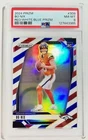 2024 Panini Prizm #309 Bo Nix Red/White/Blue Prizm PSA 8