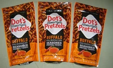 (3) Dot's Homestyle Pretzels BUFFALO Seasoned  (16 oz. each bag)   FR6