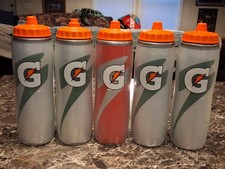  5 Gatorade Insulated 30oz Plastic Water Bottles Excellent Condition