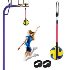 Black Volleyball Spike Trainer Improve Hitting Speed Power Arm Strength Adjustab
