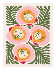 Floral Delight Poster Wall Art - Modern Botanical Print Fine Art Print