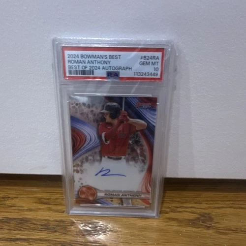 Topps 2024 Bowman's Best Best of 2024 Autographs Roman Anthony PSA 10 B24-RA