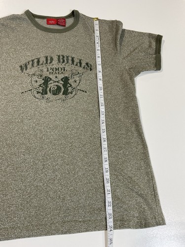 Vintage Mossimo Ringer T Shirt Sz S Wild Bill’s Pool Hall Faded Y2K - Picture 6 of 7