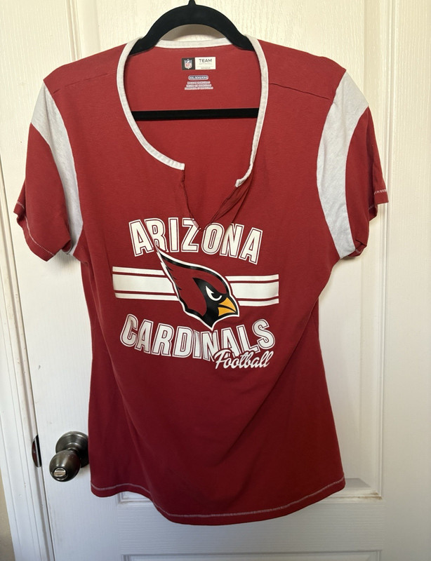 NFL Team Apparel Arizona Cardinals NFL Women's Shirt Lot of 3 Red/White/Gray