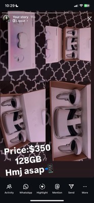 Meta Oculus Quest 2 128GB Standalone VR Headset - White