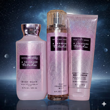 Bath Body Works A Thousand Wishes 3 pc set: Lotion, Wash, Fragrance Mist