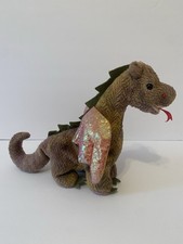 Ty Beanie Baby Original Retired Scorch Dragon 1998 Vintage With Tags GC