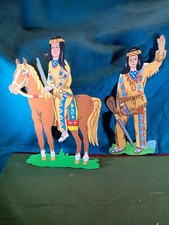 NRD Mural Pokój dziecięcy Indianie Winnetou VEB Miśnia Piła do liści 25/26cm