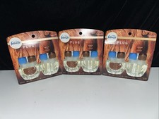 LOT OF 3-Twin Packs-Febreze Plug In WOOD Scent Air Freshener REFILL--6 REFILLS