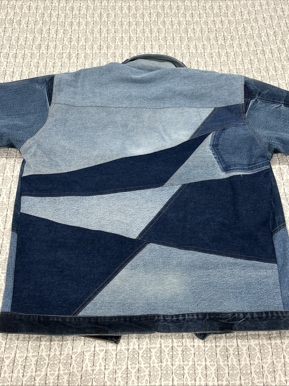 Carhartt Denim Jacket Authentic Patchwork Lined L… - image 9