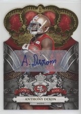 2010 Panini Crown Royale Gold Signatures 15/25 Anthony Dixon #105 Auto 0c2