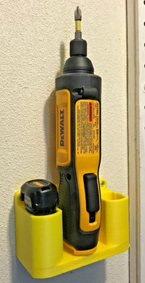 (Black) Compact Storage Wall Mount for Dewalt  DCF682 Screwdriver