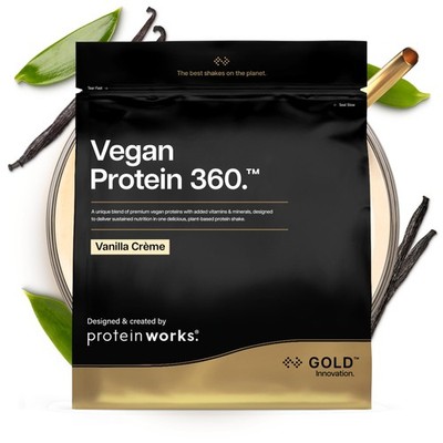 Protein Works | Vegan 360 - Gold Innovation, Vanille 33 Shakes (1kg) 