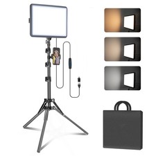 2-Pack Portable Photography Lighting Kit, 8" 2800K-6500K Dimmable Studio Ligh...