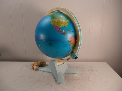 VTG 1988 Lighted Fisher-Price Discovery World Globe Tested & Works! 