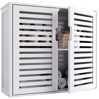 Bambus Badschrank Wandmontage,-Hängeschrank,Medizinschrank,Verstellbares Rega...