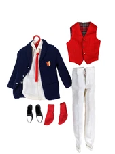 Vintage Barbie Ken #1411 Victory Dance - Jacket, Vest , Pants, Socks , Tie Shoes