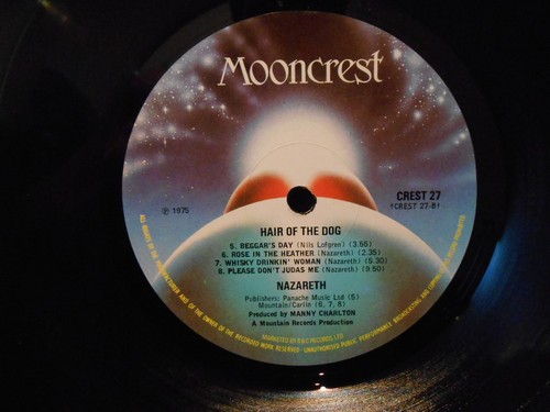 NAZARETH - HAIR OF THE DOG - 1st PRESS - UK - MINT PLAY - COMPLETE - Picture 2 of 10